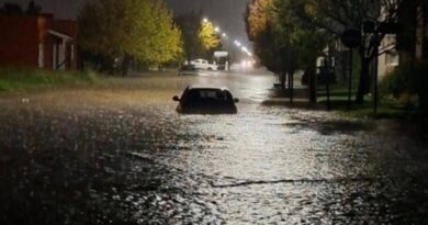Fuerte temporal provocó inundaciones en Coronel Suárez