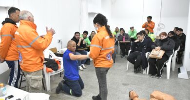 Monte Hermoso sigue capacitando en Primeros Auxilios de cara a una nueva Fiesta de la Primavera